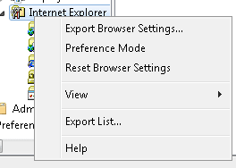 Reset Browser Settings